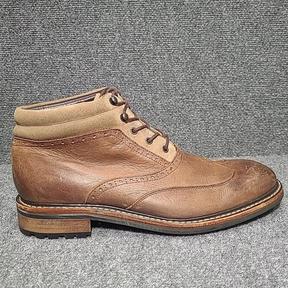 Wolverine 1000 Mile Brown Wingtip Boots Men's Size 10.5 D - Picture 5 of 16